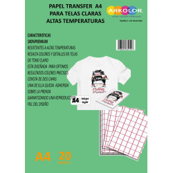 TRANSFER TELAS CLARAS,PAPEL TRANSFER, IMPRESION TRANSFER